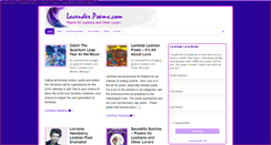 Desktop Screenshot of lavenderpoems.com