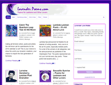 Tablet Screenshot of lavenderpoems.com